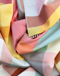 Echarpe Margaux en soie coton rose
